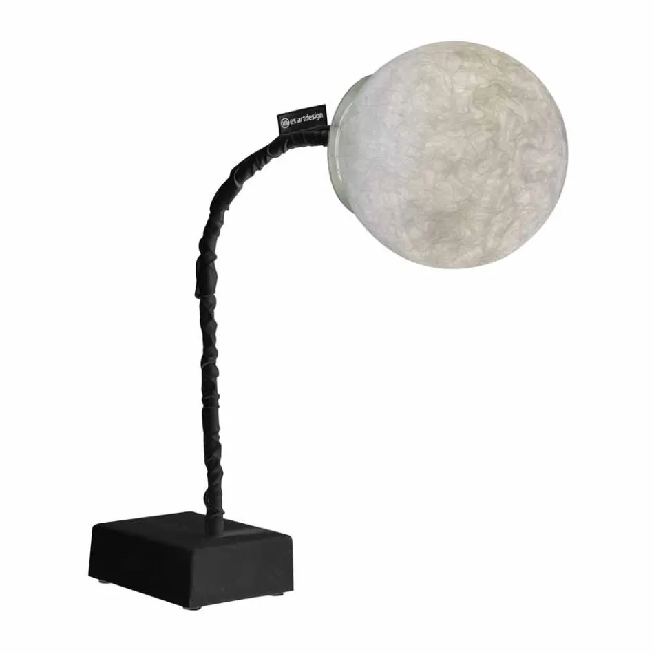 Bordslampa modern flexibel stam In-es.artdesign MicroT Luna Viadurini