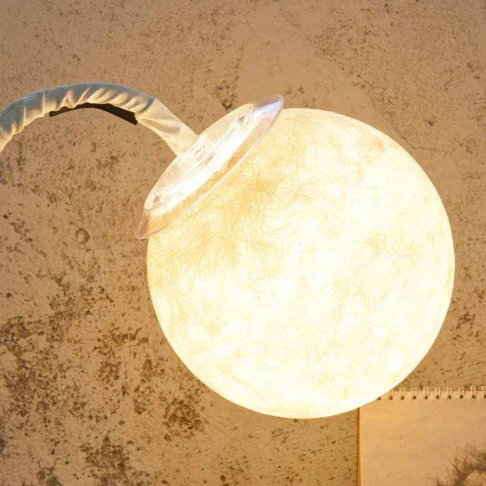 Bordslampa modern flexibel stam In-es.artdesign MicroT Luna Viadurini