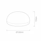 Bärbar 1W Led bordslampa med USB-laddning 2 delar - Zecchino Viadurini