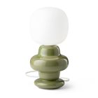 Bordslampa Tillverkad av Keramik och Glas Tillverkad i Italien - Capocabana Viadurini