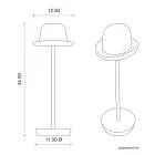 Uppladdningsbar och tippbar bordslampa från Magnet - Bombetta Viadurini