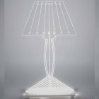 Formad bordslampa, Ferla plexiglas LED-lampa Viadurini