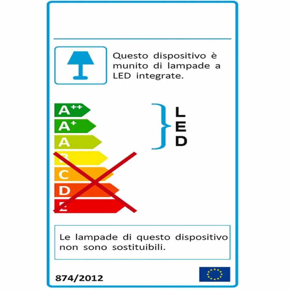 Formad bordslampa, Ferla plexiglas LED-lampa Viadurini