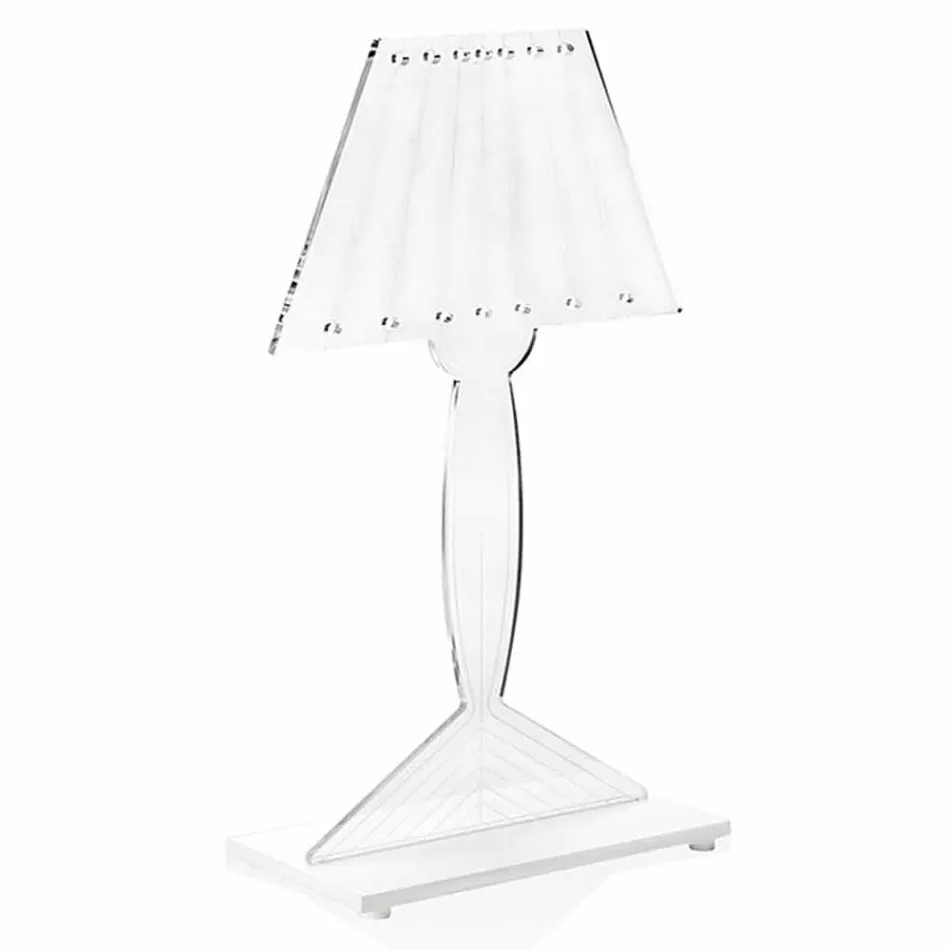 Formad bordslampa, Ferla plexiglas LED-lampa Viadurini