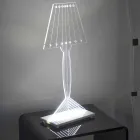 Formad bordslampa, Ferla plexiglas LED-lampa Viadurini