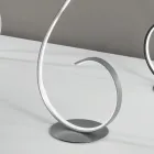 LED-golvlampa med Design-Clack-målad metallstruktur Viadurini