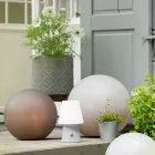 Solenergi Golvlampa eller Led rund färgad design - Globostar Viadurini