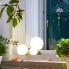 Solenergi Golvlampa eller Led rund färgad design - Globostar Viadurini