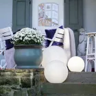 Solenergi Golvlampa eller Led rund färgad design - Globostar Viadurini