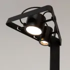 Utdragbar golvlampa aluminium matt svart stegedesign - vaksam Viadurini