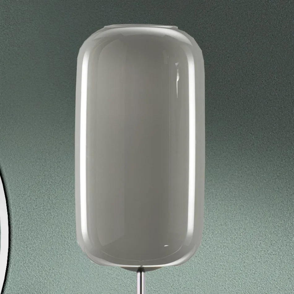 Handblåst golvlampa i venetiansk glas - bambu Viadurini