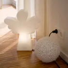 Vit golvlampa E27, Led eller Solar Angel Modern Design - Angelostar Viadurini