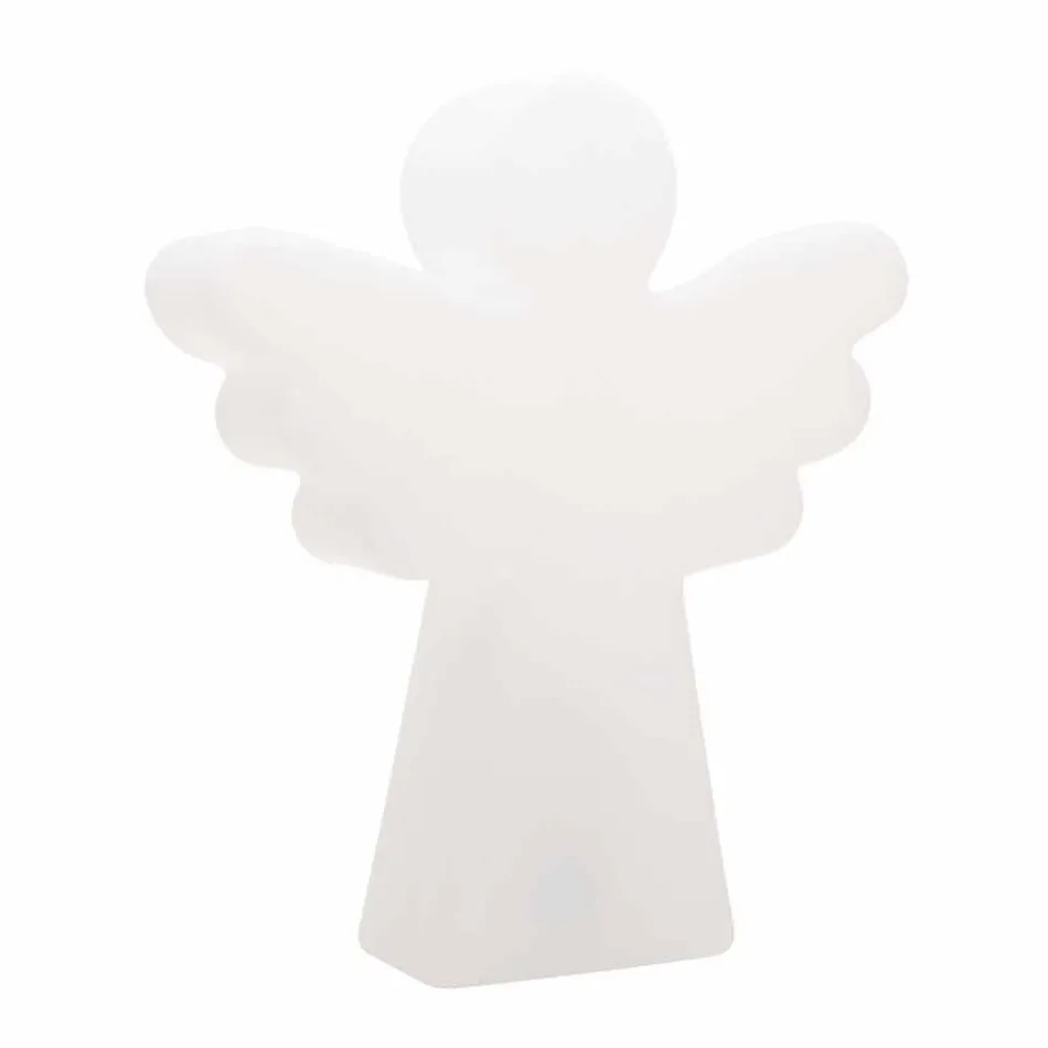 Vit golvlampa E27, Led eller Solar Angel Modern Design - Angelostar Viadurini