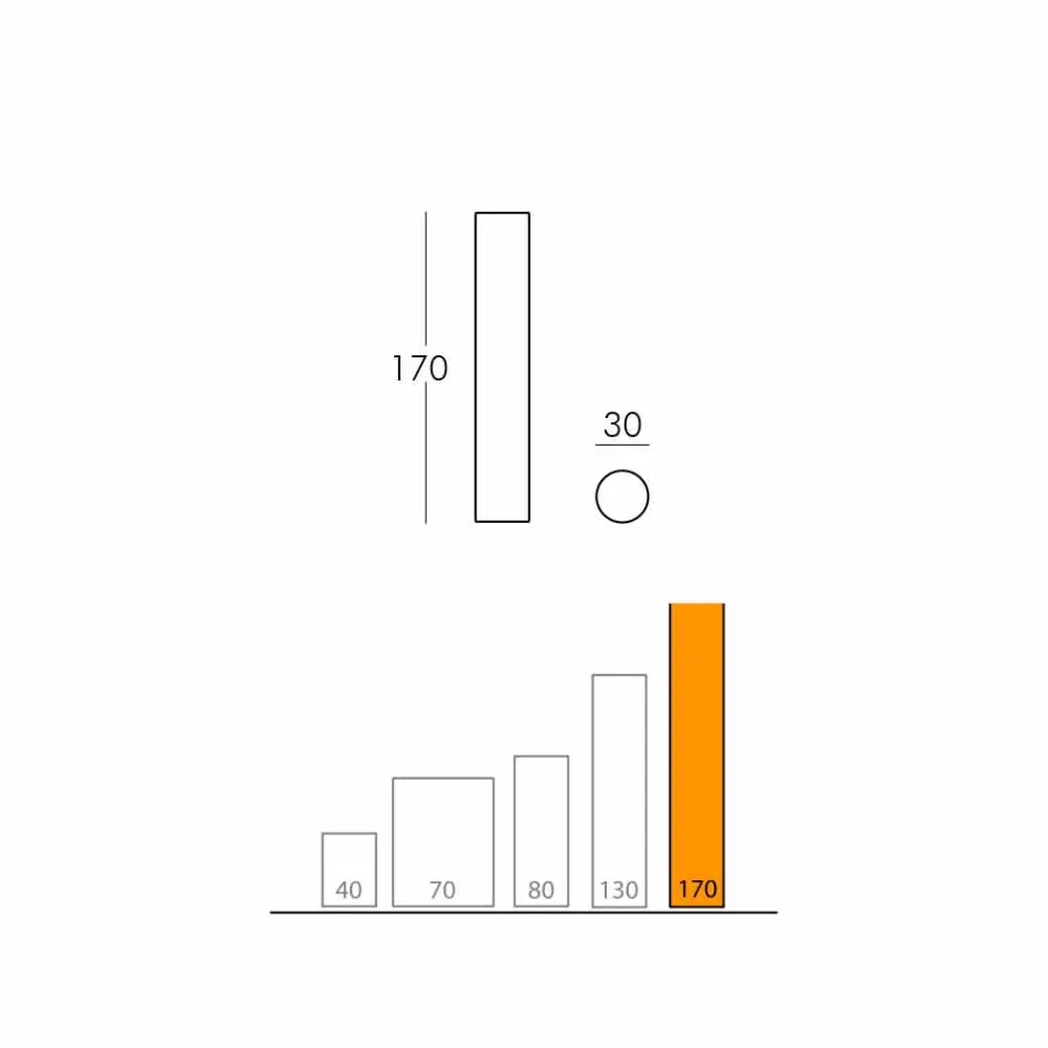 Slide Fluo cylindrisk golvlampa gjord i Italien Viadurini
