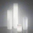 Slide Fluo cylindrisk golvlampa gjord i Italien Viadurini