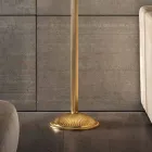 Klassisk golvlampa i porslin och lyxblåst glas - Eteria Viadurini