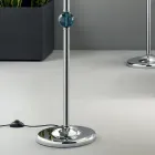 Klassisk golvlampa i italienskt hantverksglas och lampskärm - Memore Viadurini