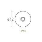 Golvlampa med lampskärm i vit polyeten Tillverkad i Italien - Asturien Viadurini