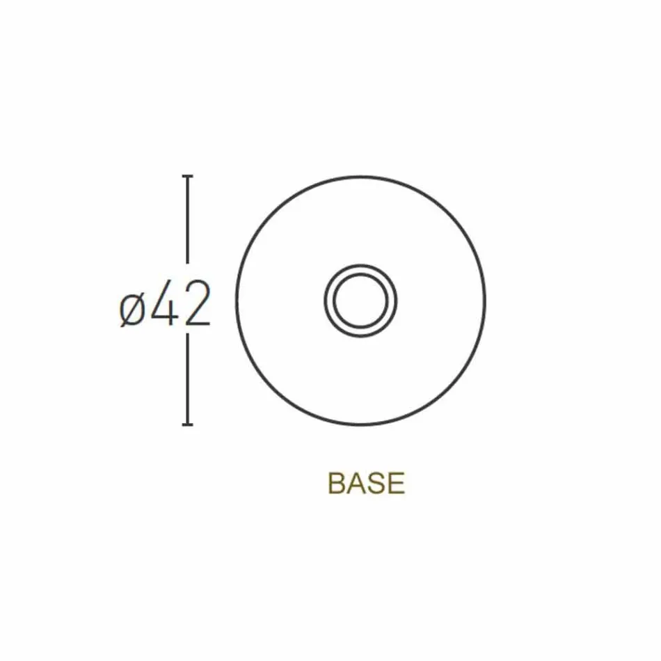 Golvlampa med lampskärm i vit polyeten Tillverkad i Italien - Asturien Viadurini