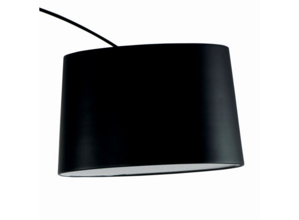 Golvlampa med svart kolstam Tillverkad i Italien - Terni Viadurini