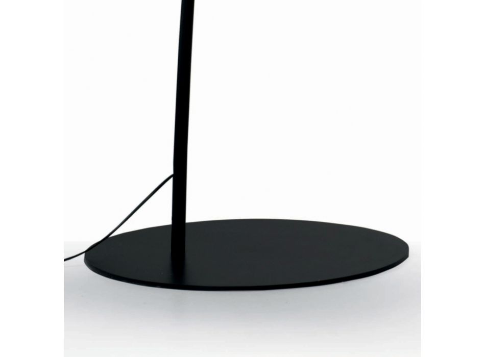 Golvlampa med svart kolstam Tillverkad i Italien - Terni Viadurini