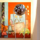 Golvlampa med metallkonstruktion och integrerad LED Tillverkad i Italien - Rione Viadurini