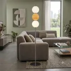Lumira - Golvlampa med tre ljuskällor i glashölje Tillverkad i Italien Viadurini