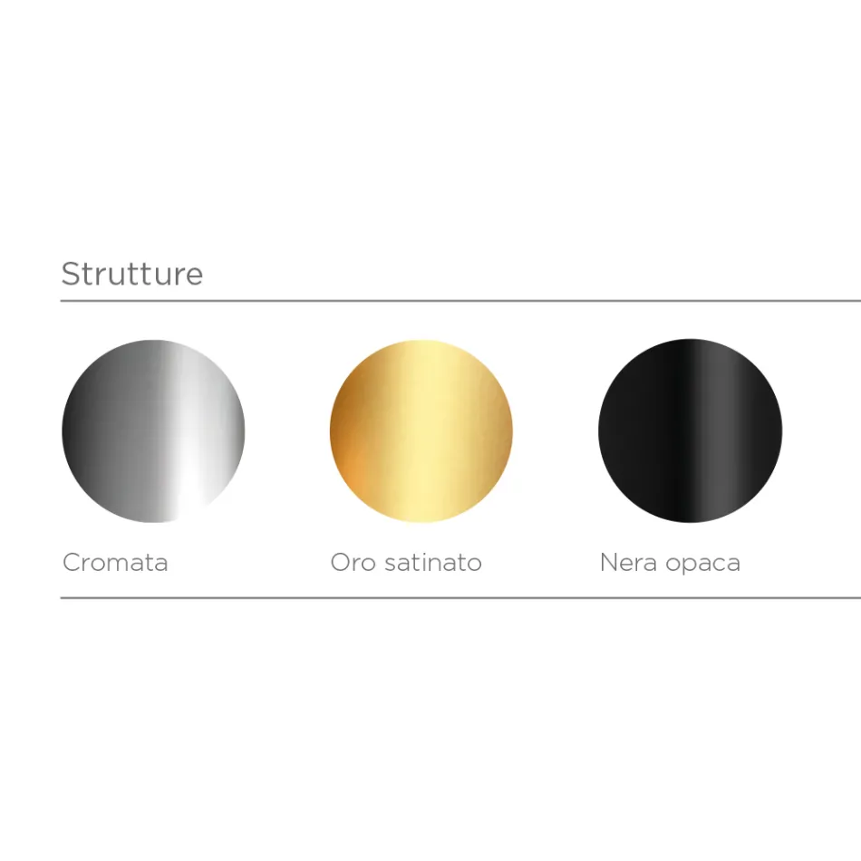 Lumira - Golvlampa med tre ljuskällor i glashölje Tillverkad i Italien Viadurini