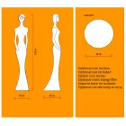 Trädgårdsgolvlampa med RGBW Led Light Statue Design - Penelope av Myyour Viadurini