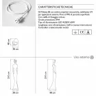 Trädgårdsgolvlampa med RGBW Led Light Statue Design - Penelope av Myyour Viadurini