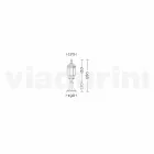 Anika Garden Aluminium golvlampa tillverkad i Italien Viadurini