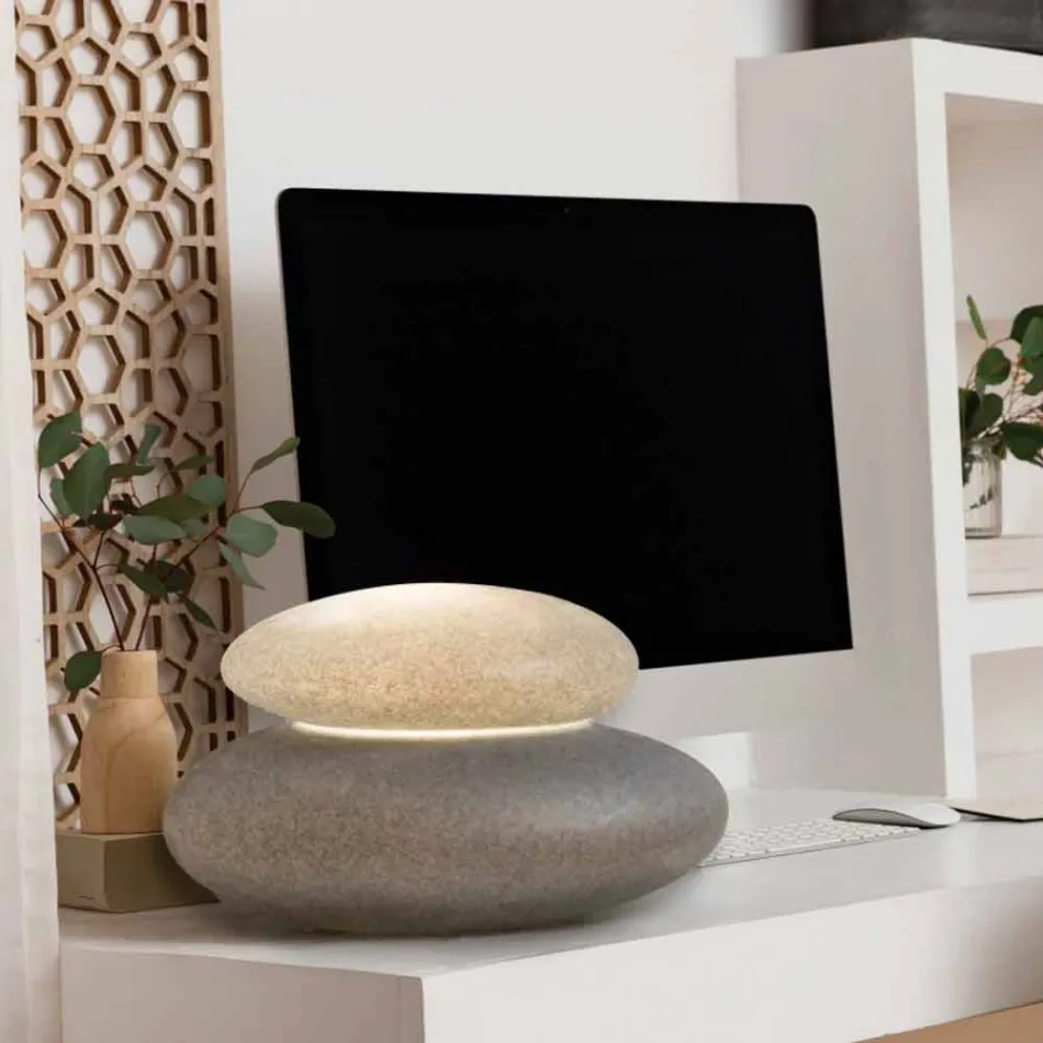 Golvlampa för inomhus eller utomhus med modern naturlig design - Sassostar Viadurini