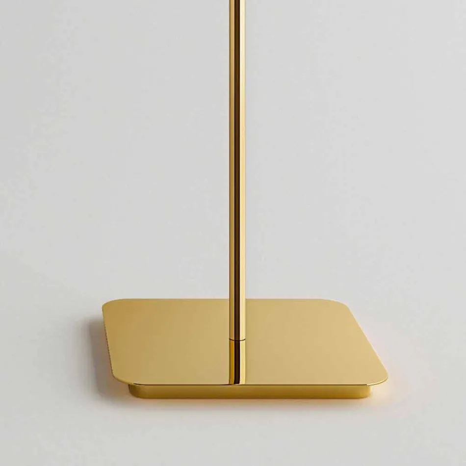 Design golvlampa med blank metallkonstruktion tillverkad i Italien - Donatina Viadurini