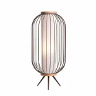 Golvlampa modern design i Ø37xh80 cm Fanny Steel Viadurini