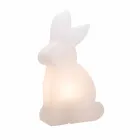 Design golvlampa, vit kanin för inomhus och utomhus - Conigliostar Viadurini