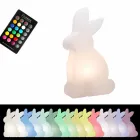 Design golvlampa, vit kanin för inomhus och utomhus - Conigliostar Viadurini