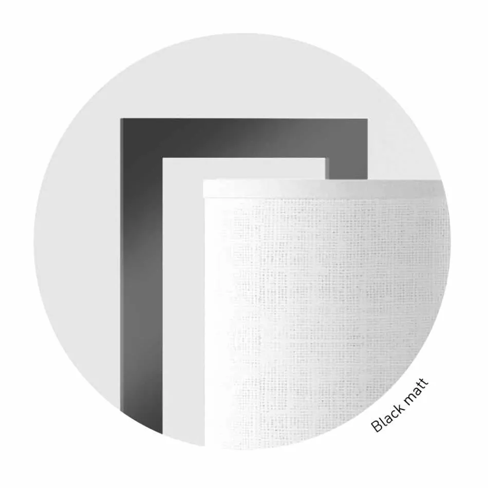 Design golvlampa i metall med linneskärm Tillverkad i Italien - Bali Viadurini