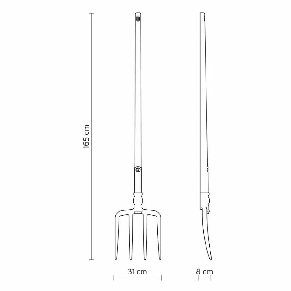 Utomhus golvlampa i vit teknopolymer design av 3 former - verktyg Viadurini