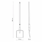 Utomhus golvlampa i vit teknopolymer design av 3 former - verktyg Viadurini