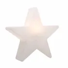 Vit eller röd stjärnformad golvlampa, modern design - Ringostar Viadurini