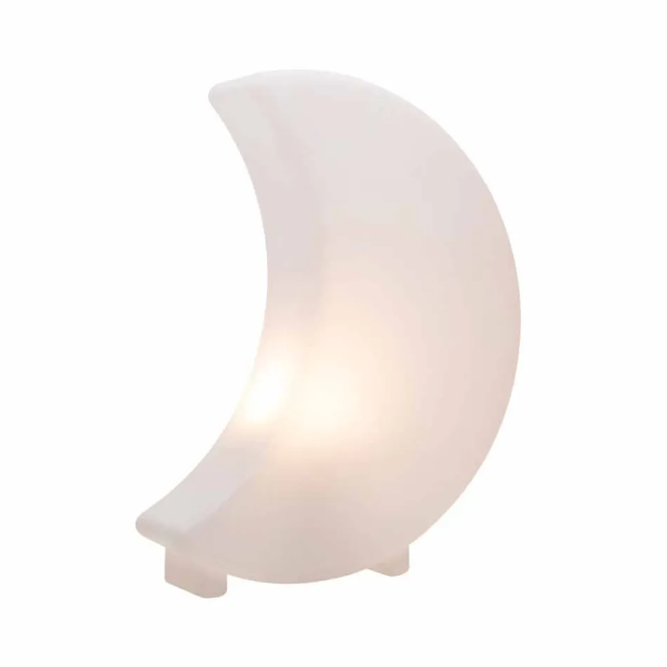 Moon Shape Golvlampa i plast 2 storlekar Modern design - Lunastar Viadurini