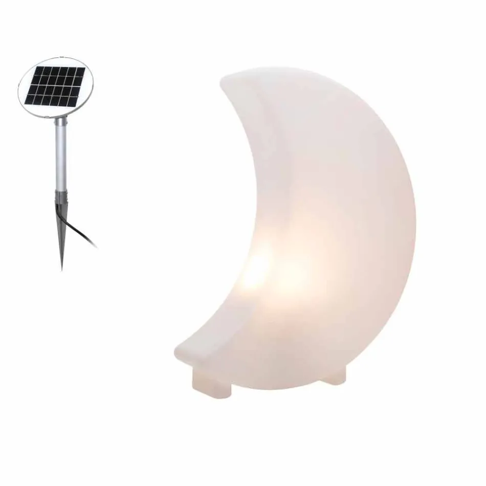 Moon Shape Golvlampa i plast 2 storlekar Modern design - Lunastar Viadurini