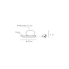 Golvlampa i aluminium, metall och vit glaslampa - Luma Viadurini