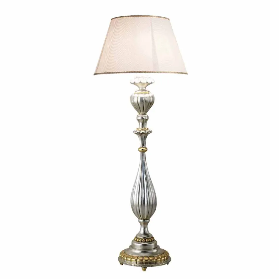 Trä golvlampa producerad för hand i Italien Rocco Viadurini