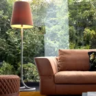 Grilli Snake metal och tyg golvlampa gjord i Italien Viadurini