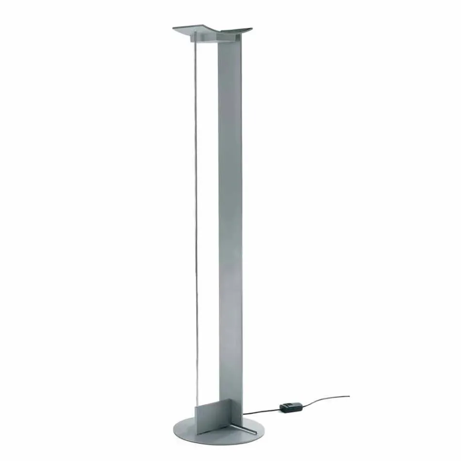 Golvlampa i lackerad metall med integrerad LED Made in Italy - Indra Viadurini