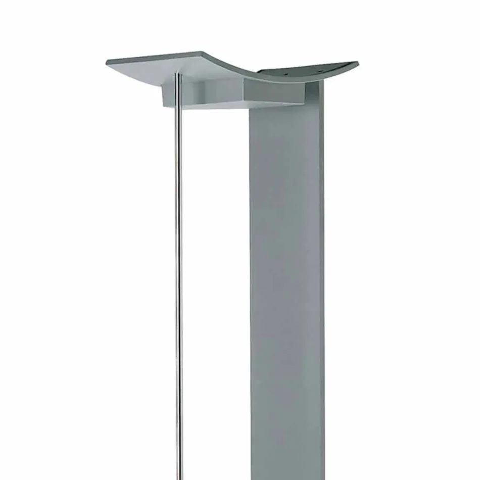 Golvlampa i lackerad metall med integrerad LED Made in Italy - Indra Viadurini