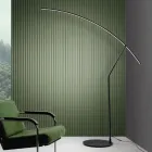 Golvlampa i metall målad i olika färger och dimbar LED - lönn Viadurini