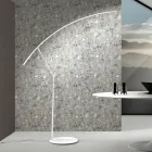 Golvlampa i metall målad i olika färger och dimbar LED - lönn Viadurini