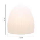 Golvlampa i vit plast med LED, Solar eller E27 Design - Massostar Viadurini